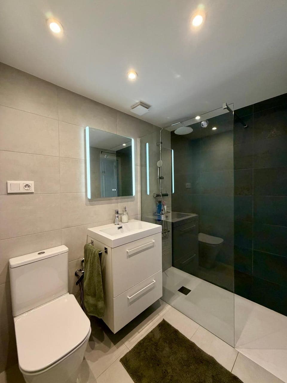 Toilet, Bathroom, towels