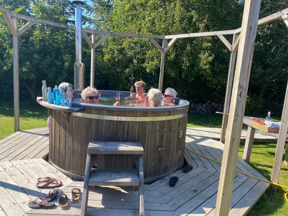 Hot Tub, group of guests