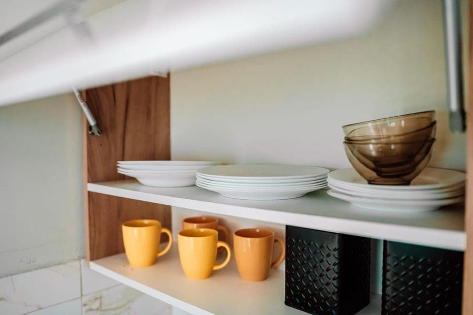 Kitchen or kitchenette, kitchen