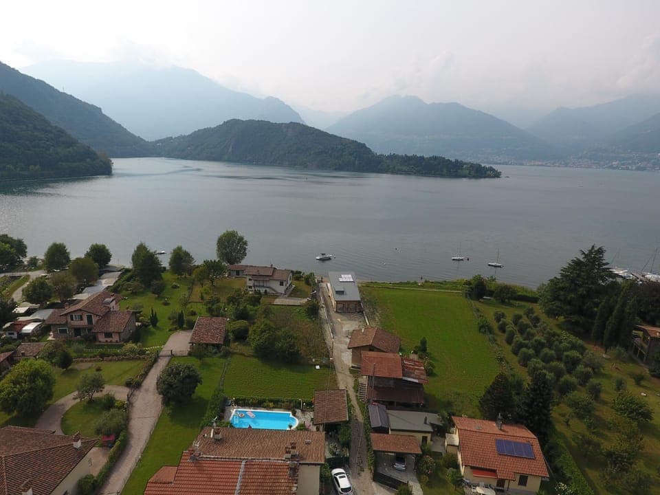 Natural landscape, Bird's eye view, Lake view, Mountain view