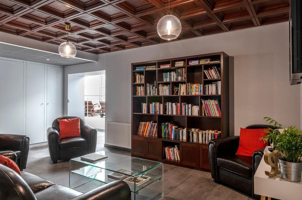 Property building, Library, View (from property/room), Seating area