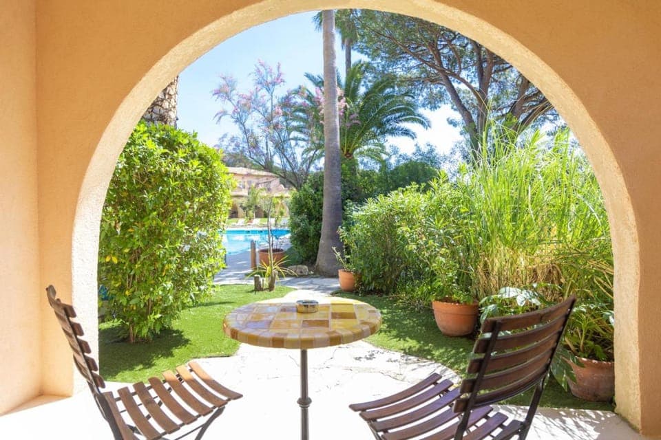 Patio, Garden view, Pool view
