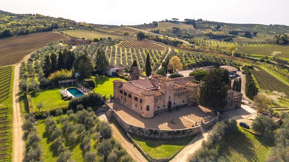 Property building, Natural landscape, Bird's eye view, Landmark view, Swimming pool, Location