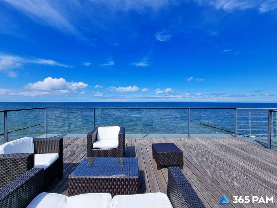 Day, Natural landscape, View (from property/room), Balcony/Terrace, Seating area, Sea view