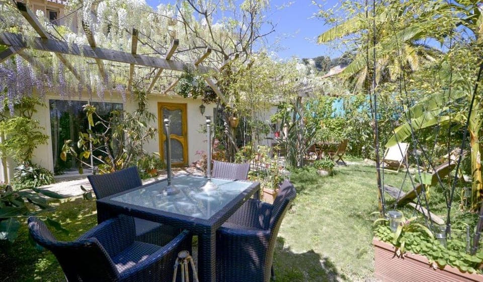 Property building, Patio, Garden, Garden view