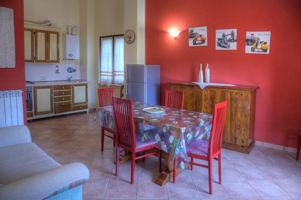 Kitchen or kitchenette, Living room, Dining area