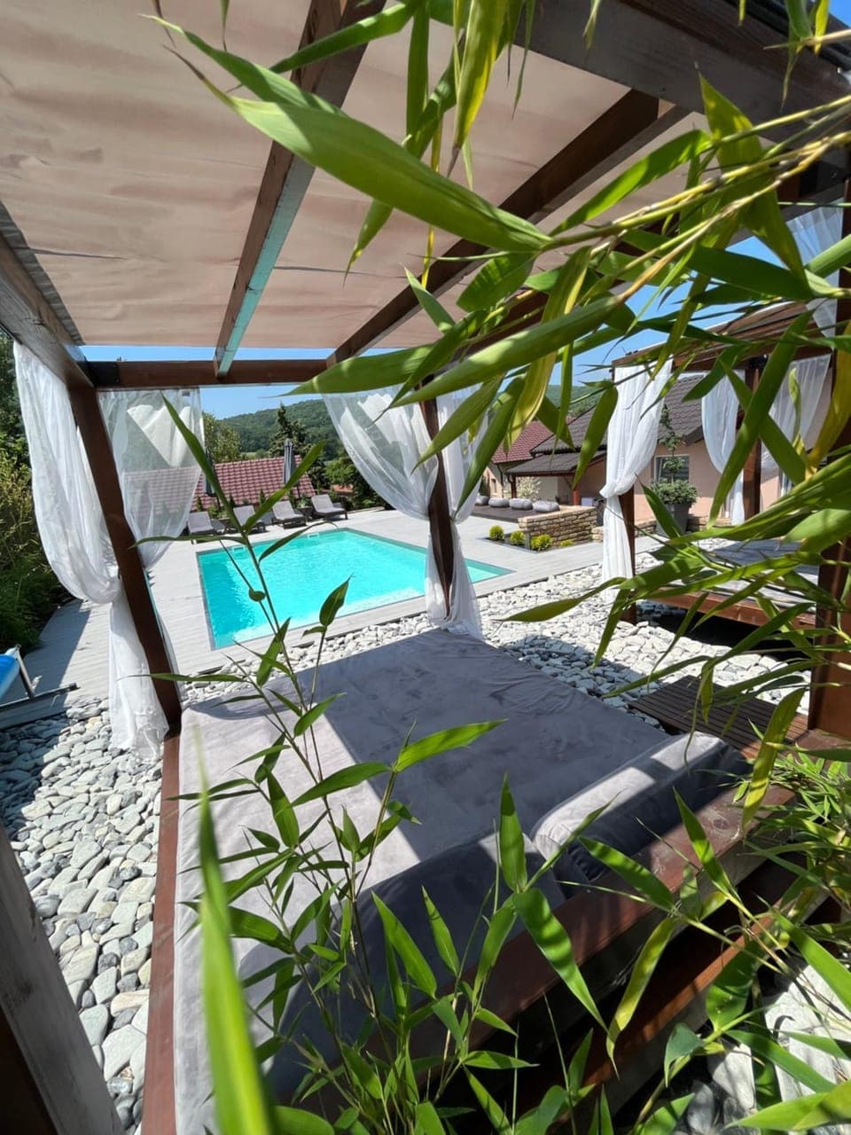Garden, Garden view, Pool view, Swimming pool, sunbed