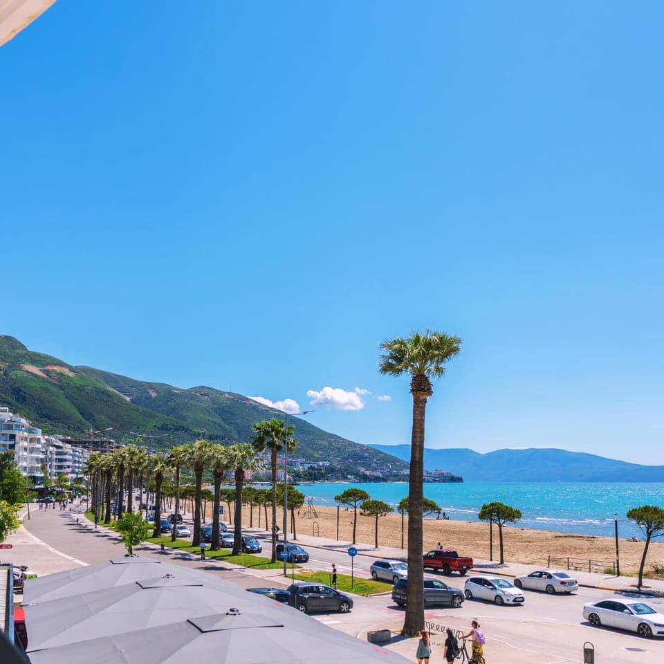 Spring, Beach, City view, Sea view