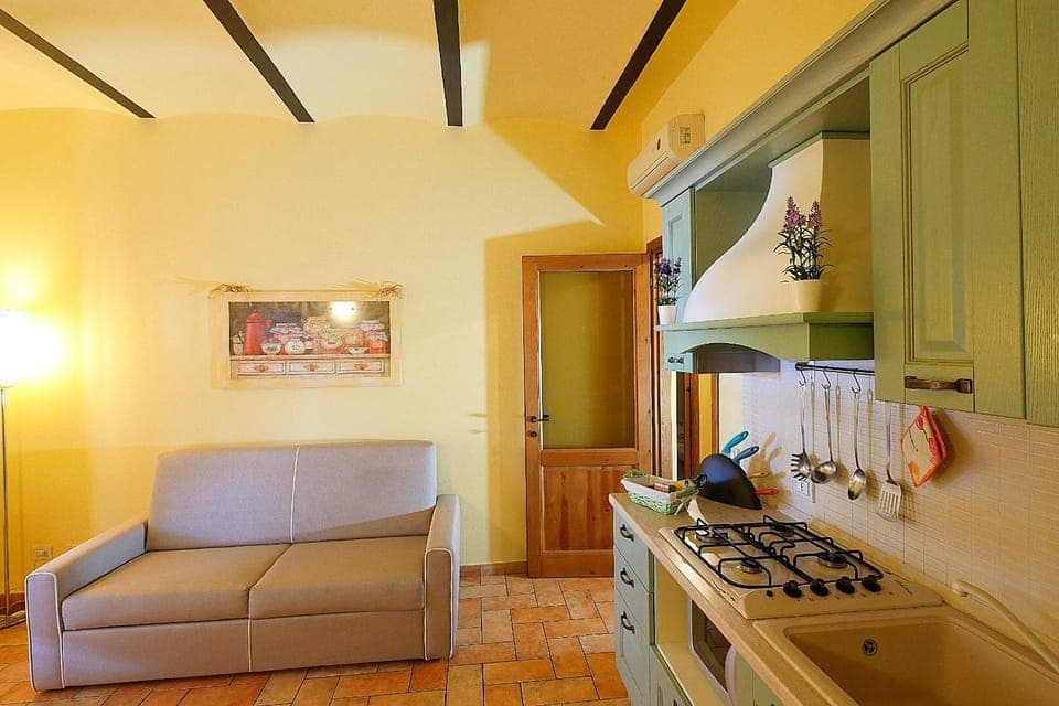 Kitchen or kitchenette, Living room, Dining area