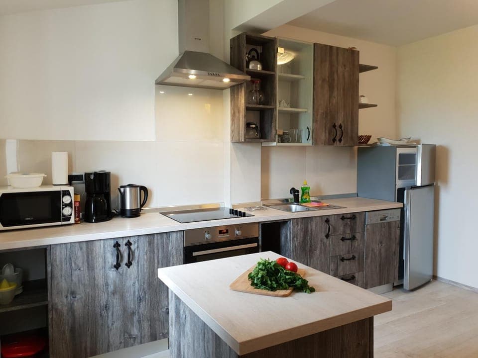 Coffee/tea facilities, Kitchen or kitchenette, Food and drinks, dishwasher, oven, toaster