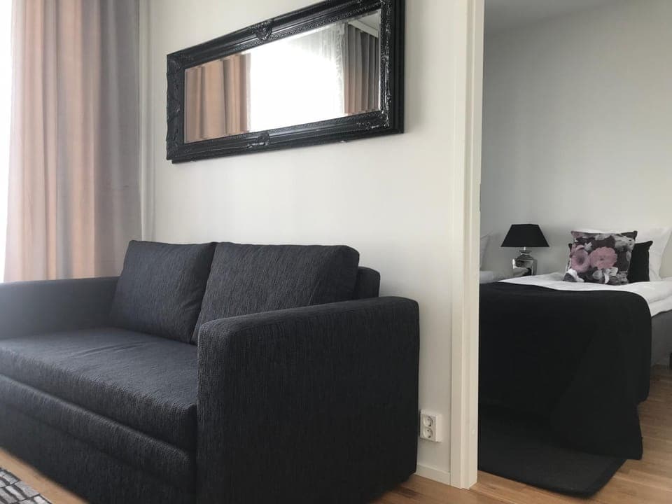 Bed, Living room, Bedroom