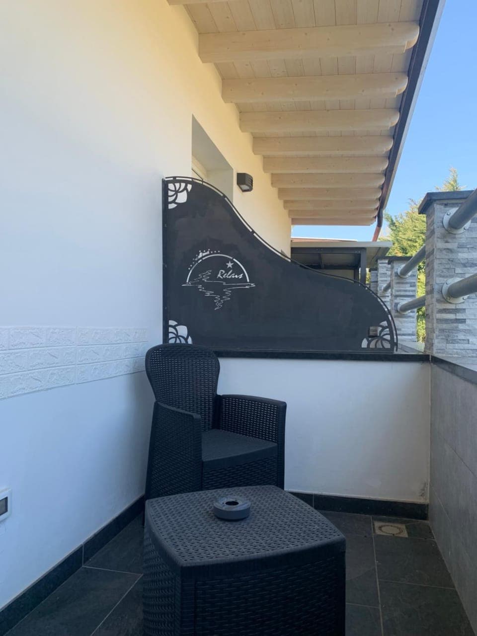 Balcony/Terrace, Garden view, oven