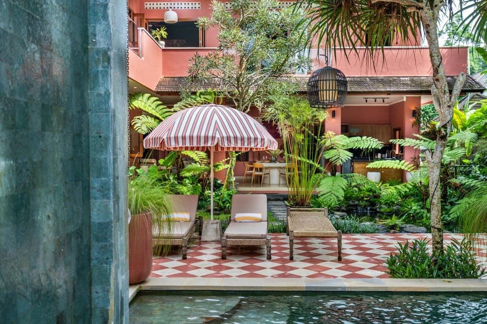 Garden, Garden view, Swimming pool, sunbed