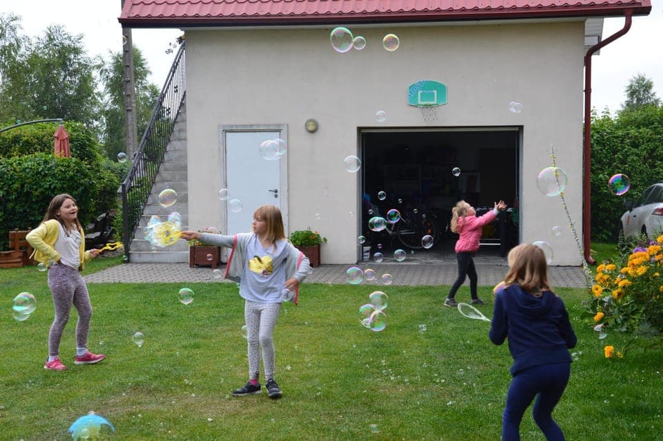 Property building, Garden, children