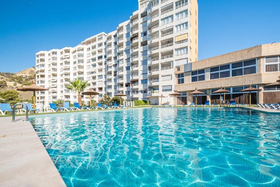Property building, Day, Natural landscape, Pool view, Swimming pool, sunbed