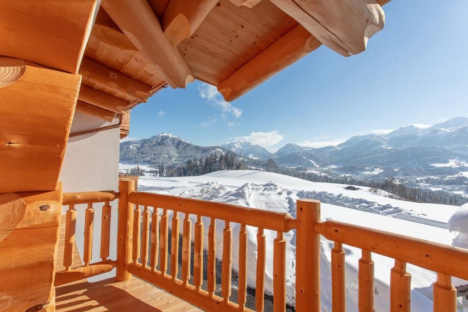 Winter, Balcony/Terrace, Mountain view