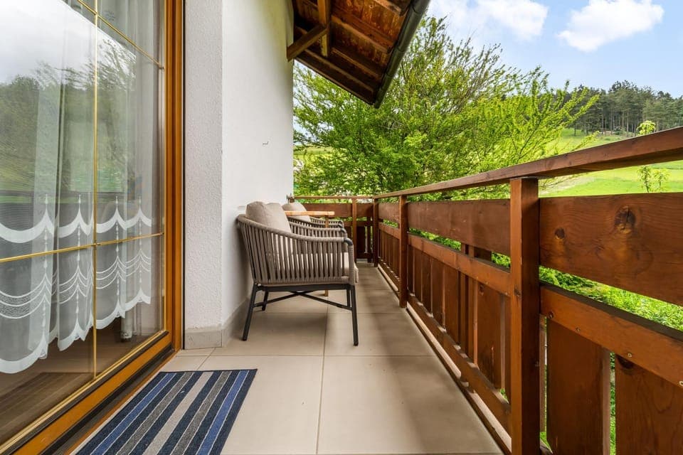 Spring, Balcony/Terrace, Garden view