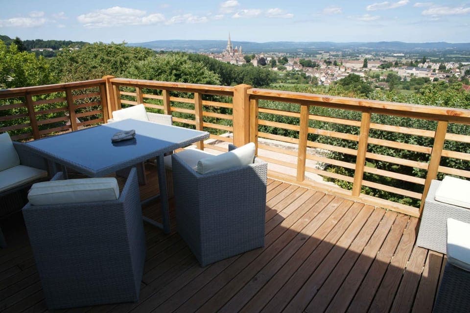 Patio, Day, Natural landscape, View (from property/room), Balcony/Terrace, Seating area, Mountain view, Area and facilities, Internal: Not applicable to any particular room