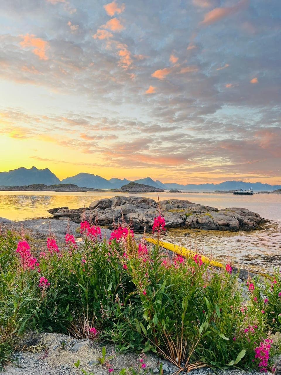 Natural landscape, Summer, Hiking, Sea view, Sunset