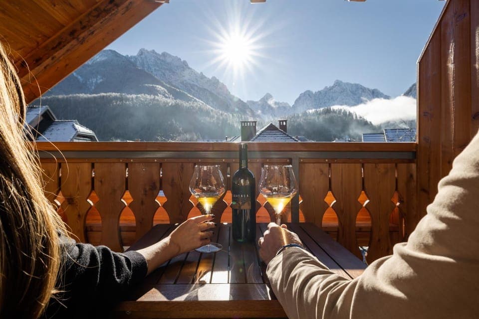Winter, View (from property/room), Balcony/Terrace, Mountain view