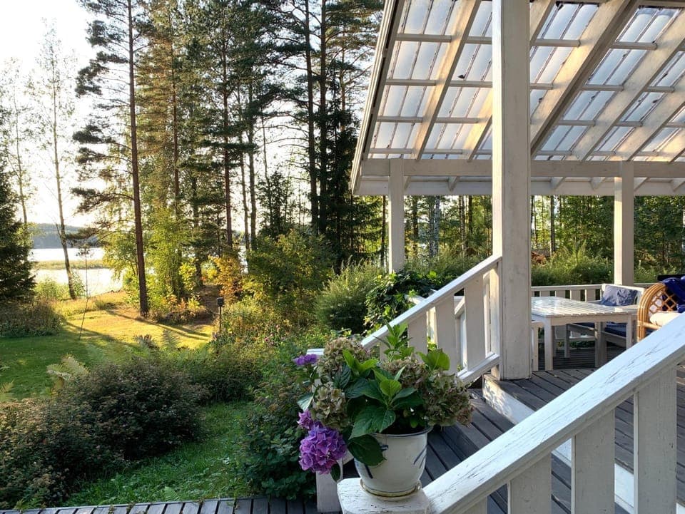 Facade/entrance, Summer, Balcony/Terrace, On site, Garden view, Lake view, Sunset