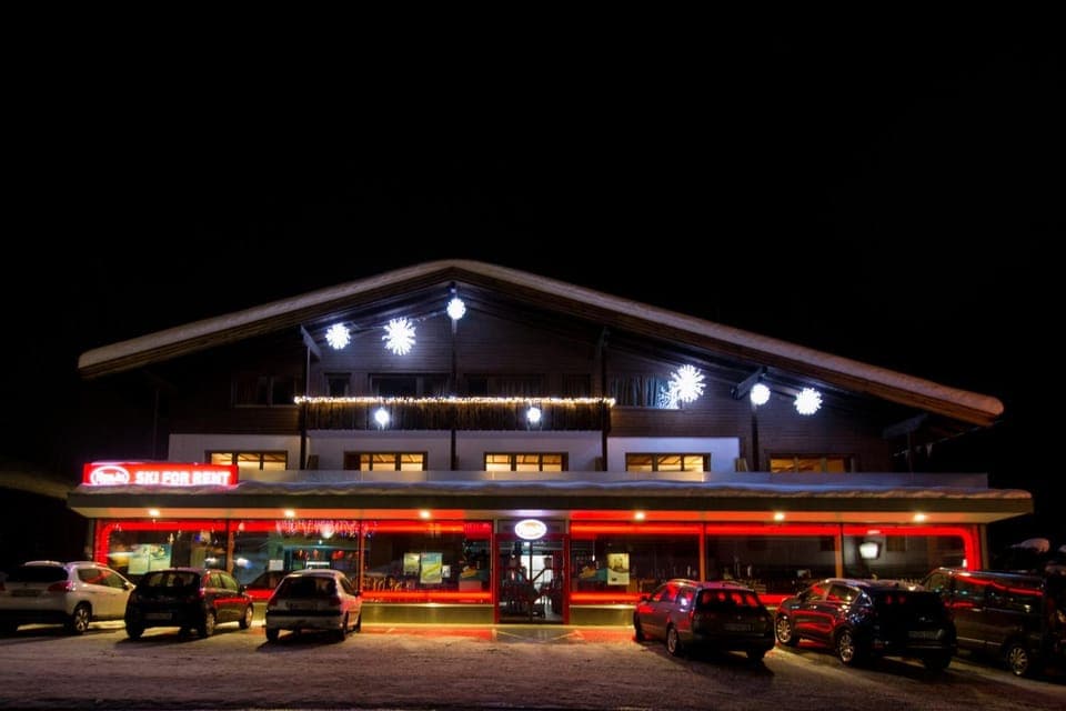 Facade/entrance, Night, Winter, On site