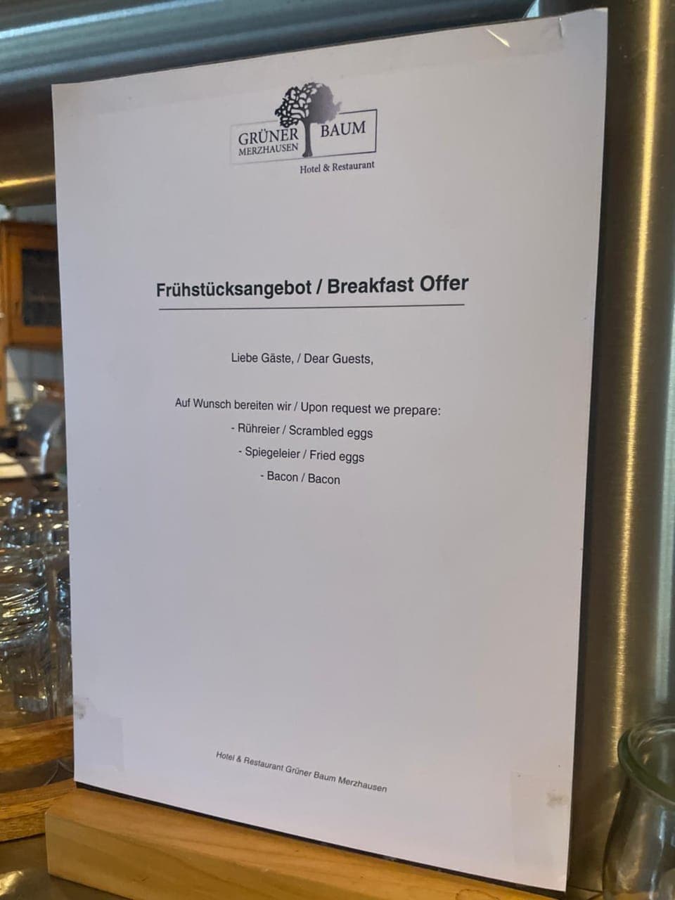 Breakfast, Buffet breakfast