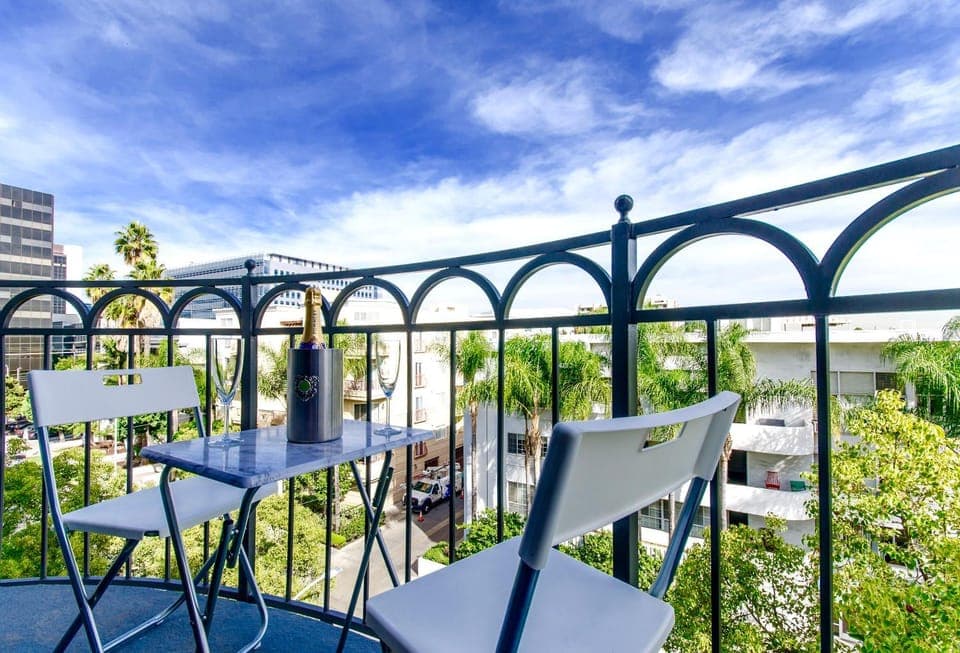 Patio, City view