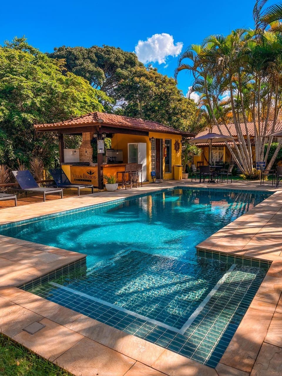 Day, Sauna, Lounge or bar, Garden view, Pool view, Swimming pool, sunbed