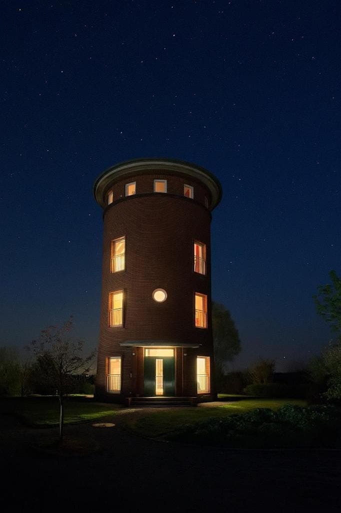 Facade/entrance, Night
