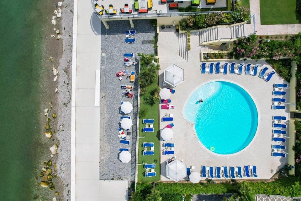 Bird's eye view, Pool view, Sea view, Swimming pool