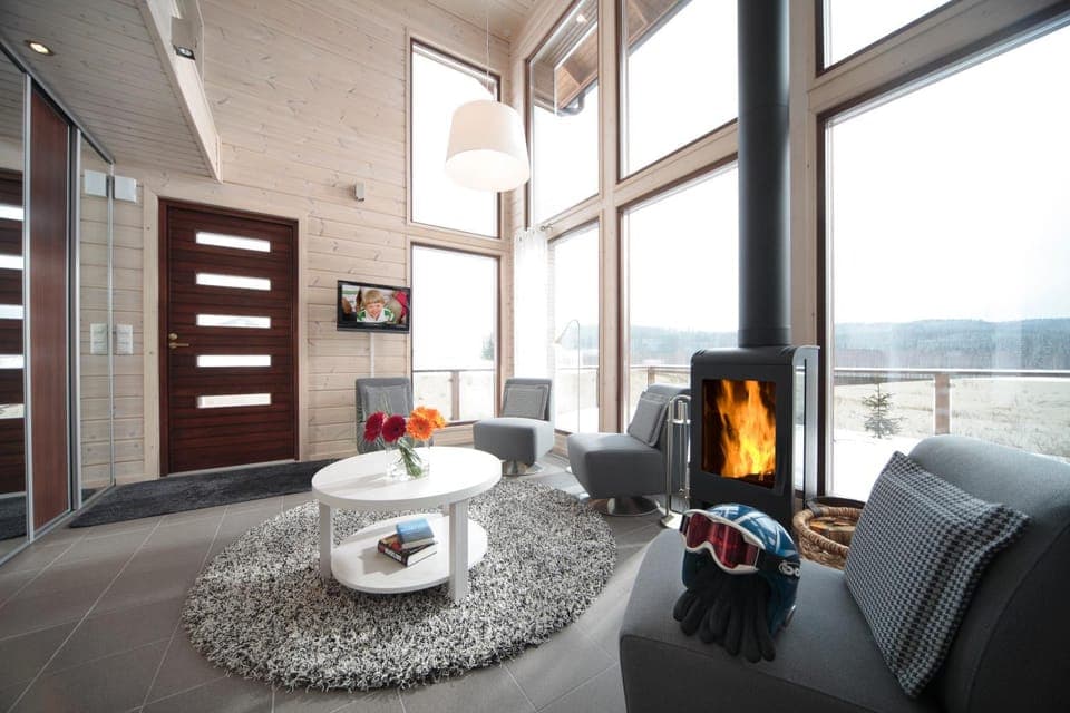 Day, Winter, TV and multimedia, Living room, Seating area