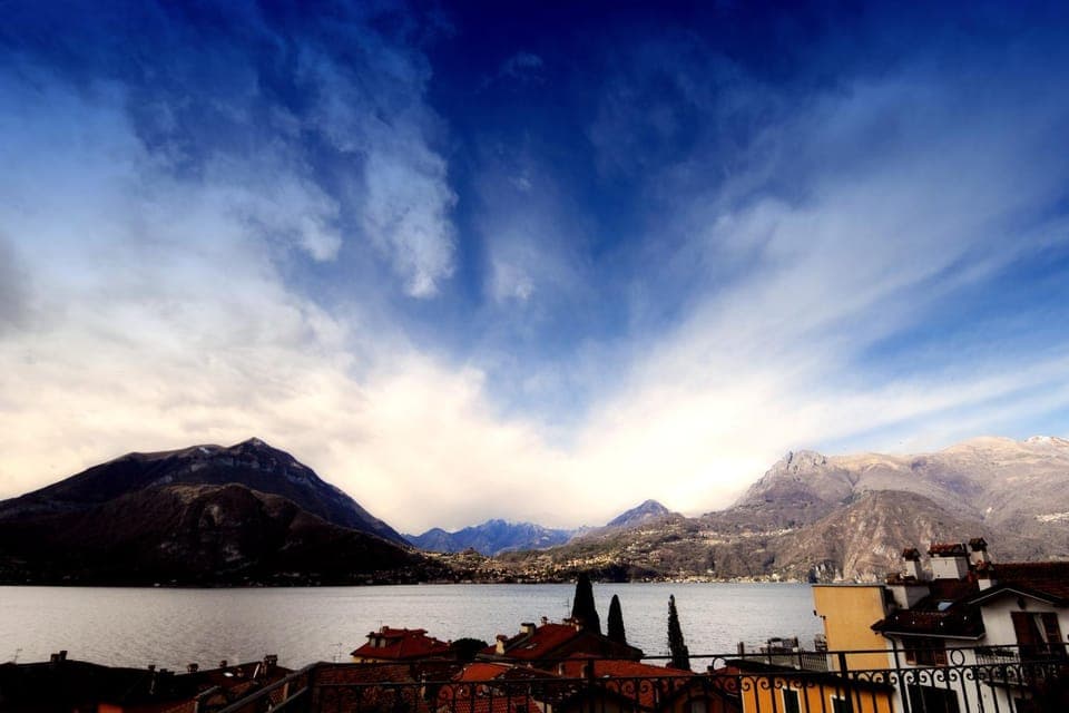 Property building, Natural landscape, Lake view, Mountain view