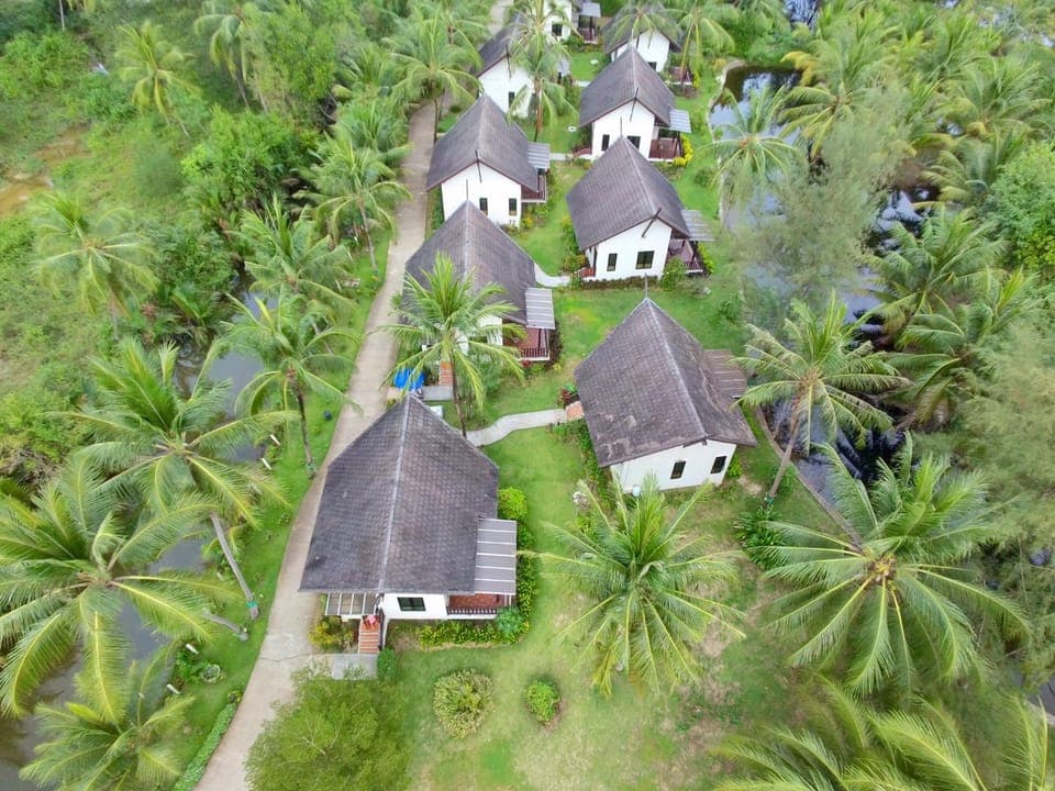 Property building, Natural landscape, Bird's eye view