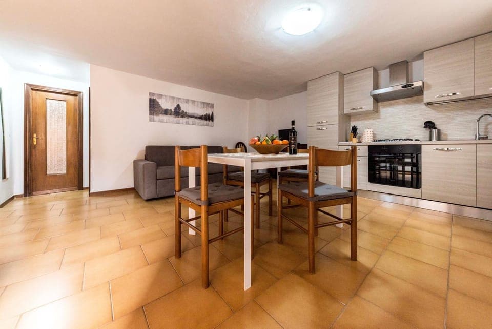 Kitchen or kitchenette, Living room, Dining area