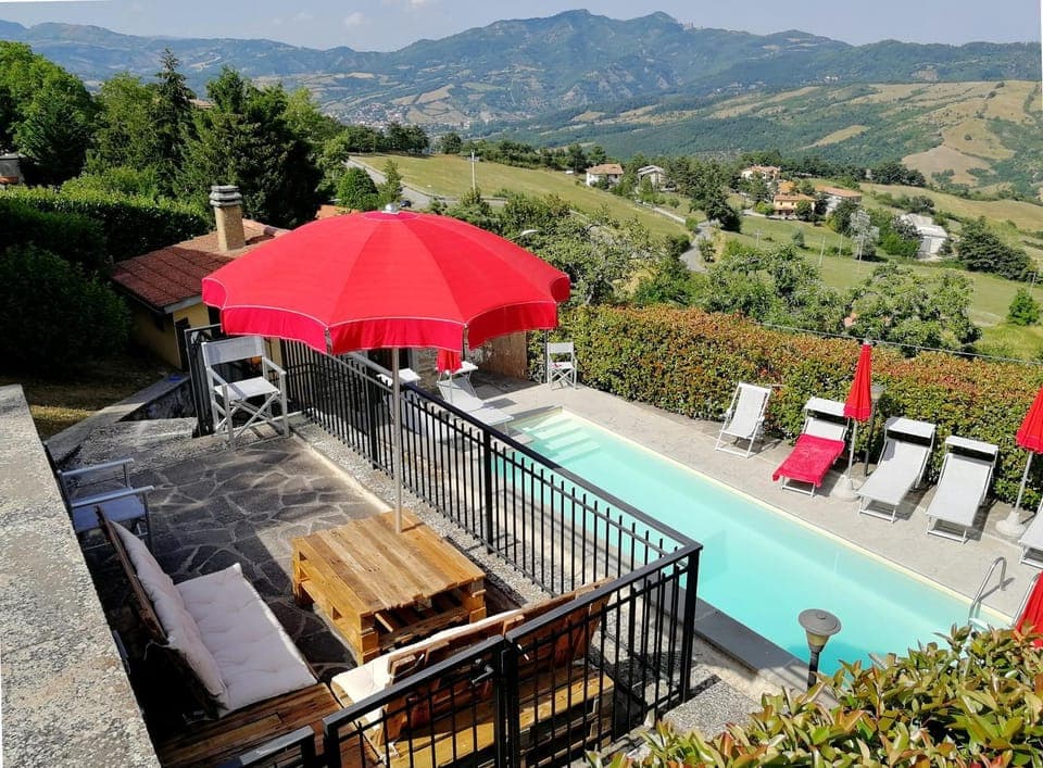 Summer, View (from property/room), Mountain view, Pool view, Swimming pool