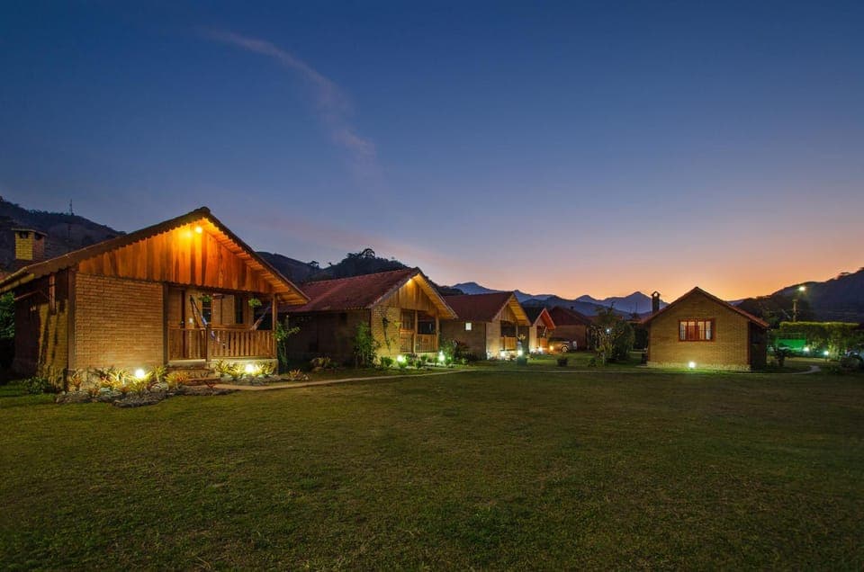 Property building, Garden, Sunset