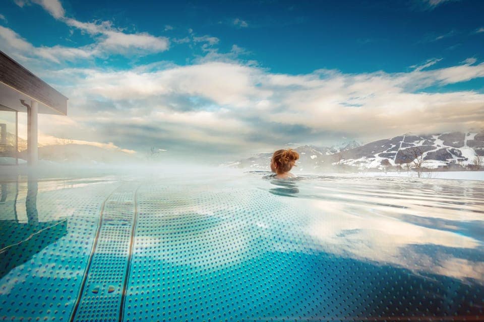 Winter, View (from property/room), Spa and wellness centre/facilities, Pool view, Swimming pool