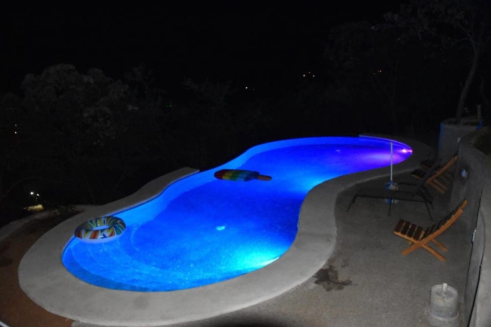 Night, Swimming pool