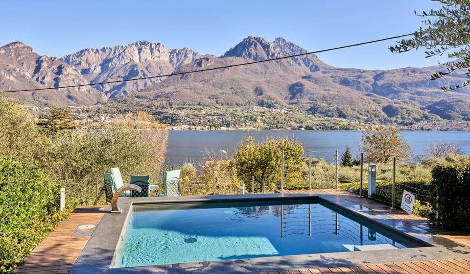 Nearby landmark, Day, Natural landscape, Lake view, Mountain view, Pool view, Swimming pool