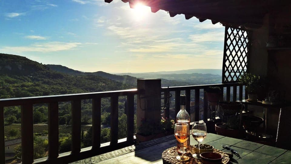 Natural landscape, Balcony/Terrace, Sunset