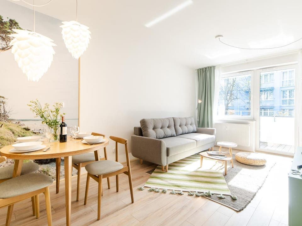 Living room, Seating area, Dining area