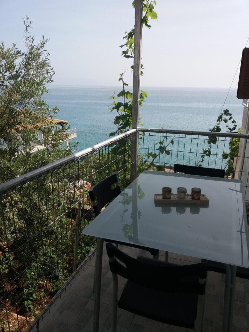 Natural landscape, Garden, View (from property/room), Balcony/Terrace, Dining area, Sea view