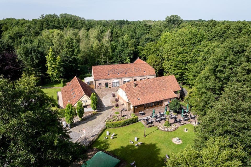 Property building, Natural landscape, Bird's eye view