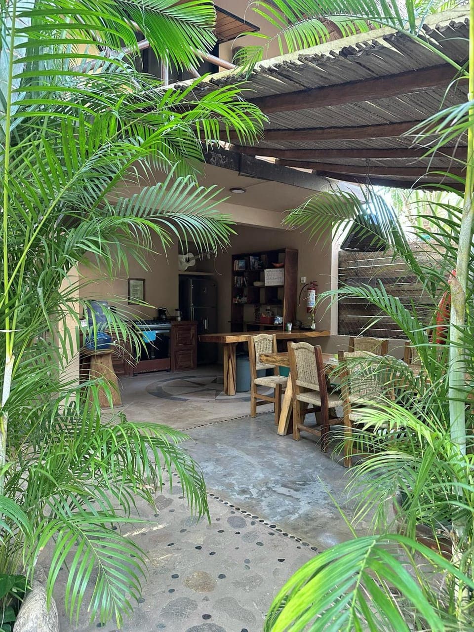 Patio, Communal kitchen, Garden view