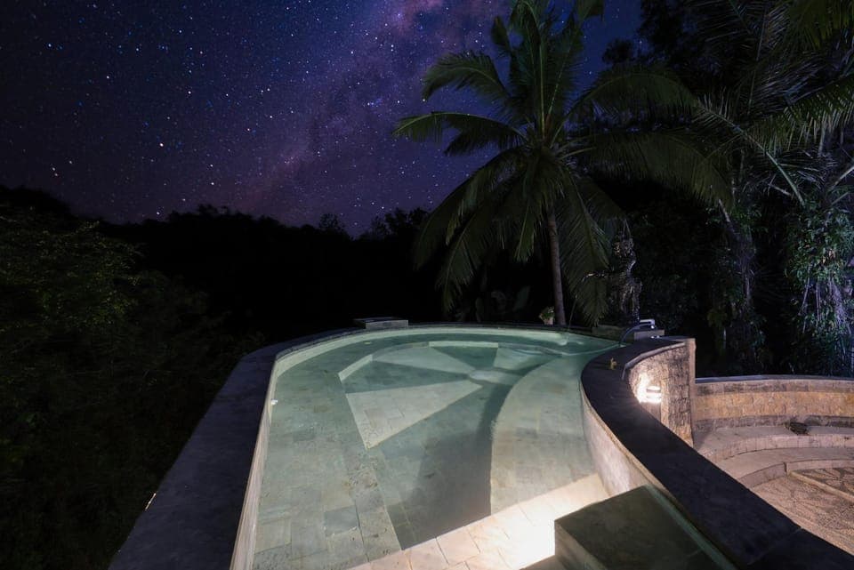 Night, Swimming pool, Swimming pool