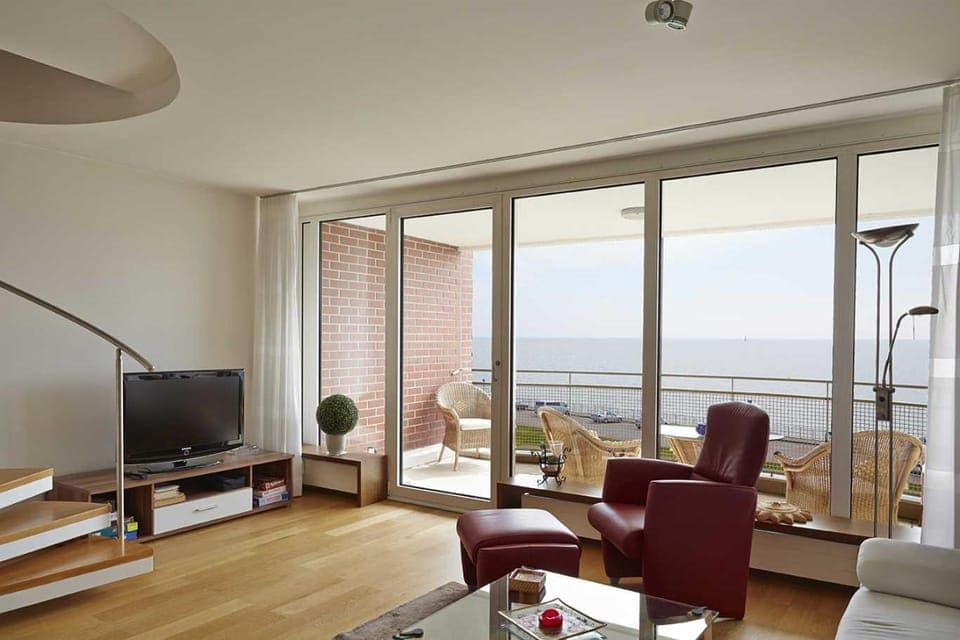 TV and multimedia, Living room, Seating area, Sea view