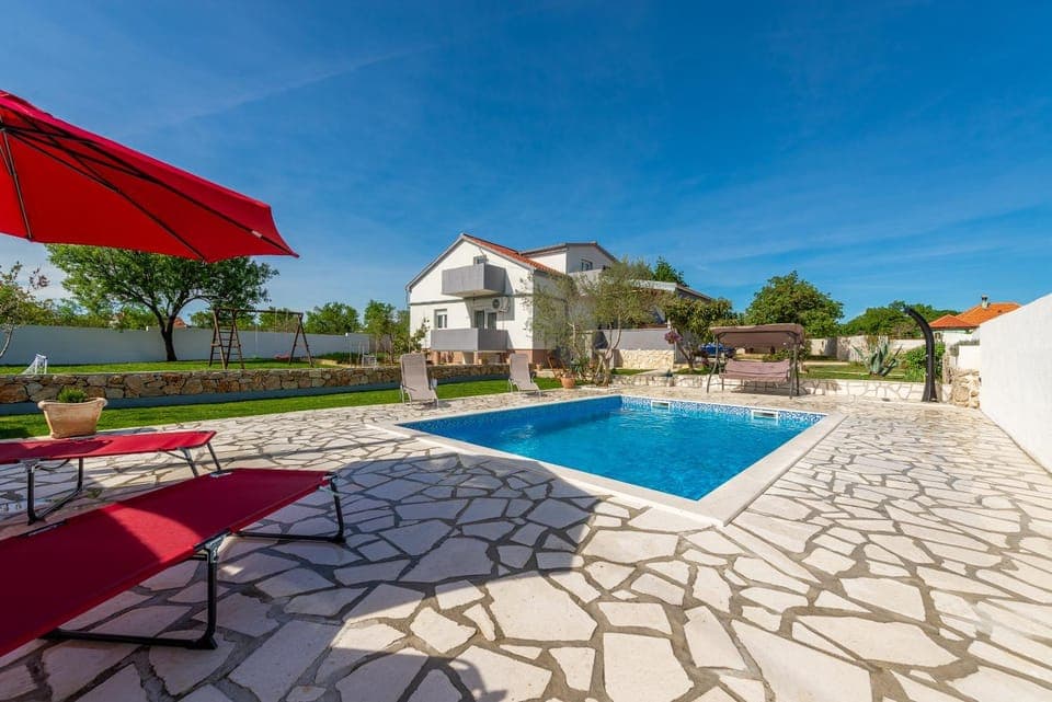 Property building, Pool view, sunbed