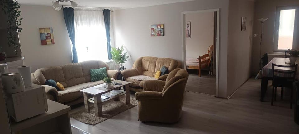 Living room, Seating area, Dining area