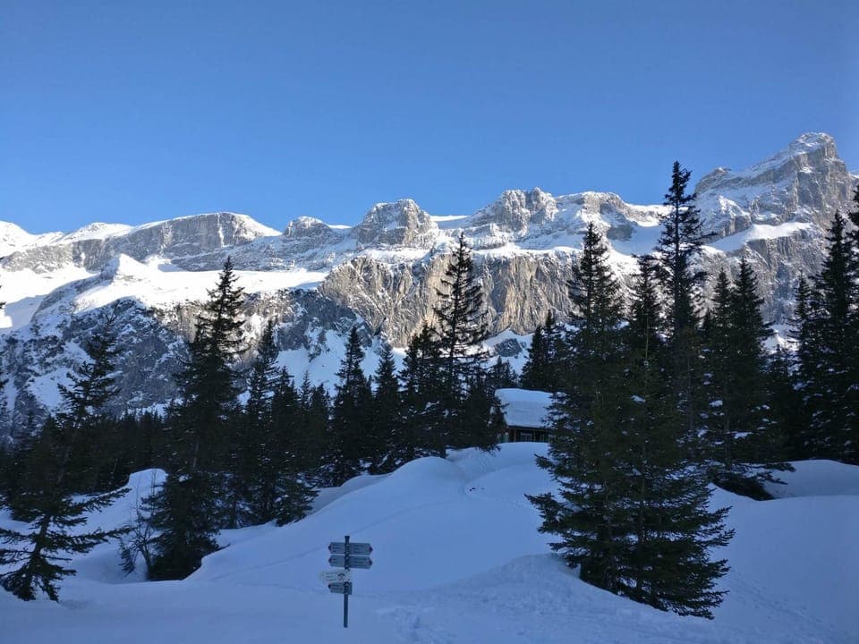 Natural landscape, Winter, Mountain view